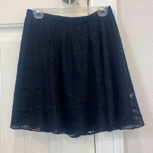 Black Papaya Lace Mini Skirt